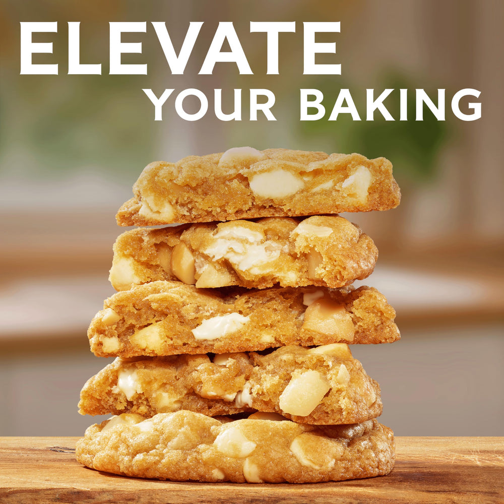 Ghirardelli baking chips add rich vanilla flavor to treats