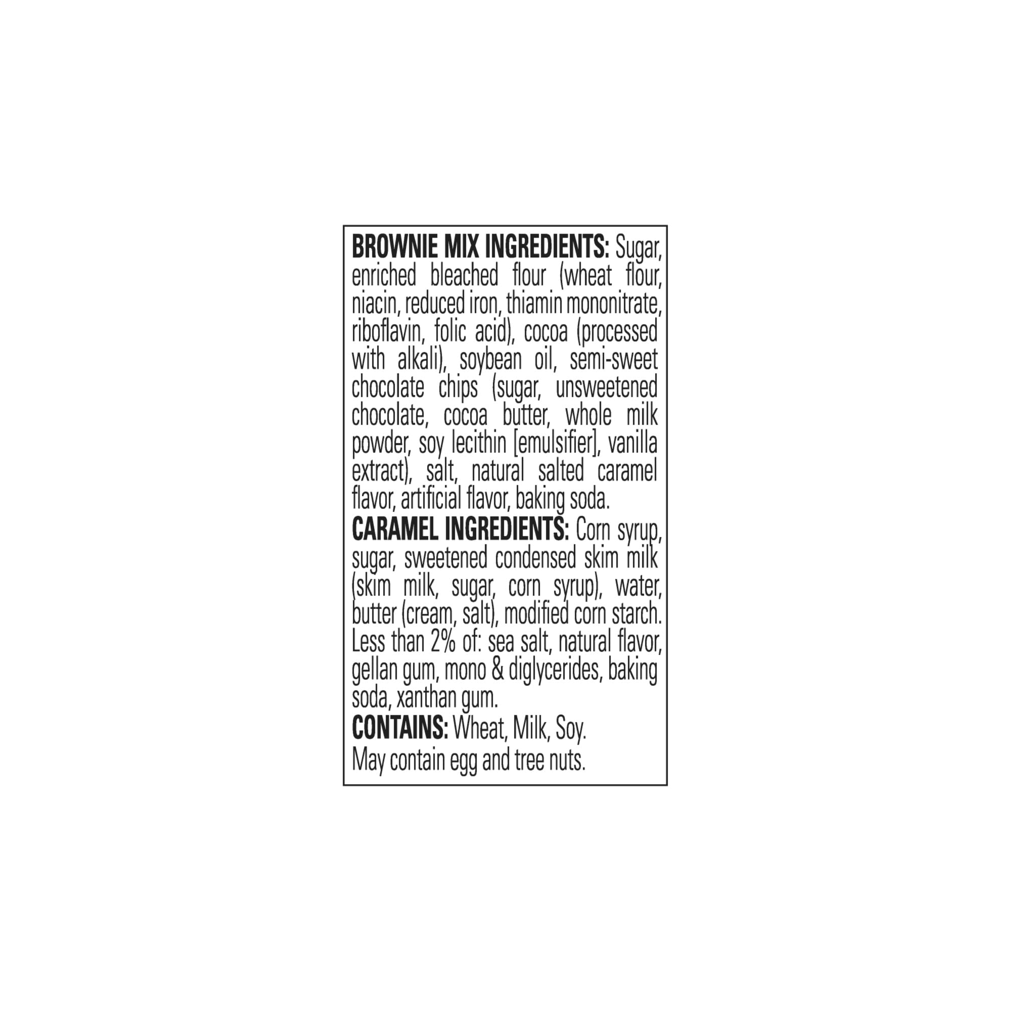 Ghirardelli Salted Caramel Premium Brownie Mix dry ingredients close-up for rich texture