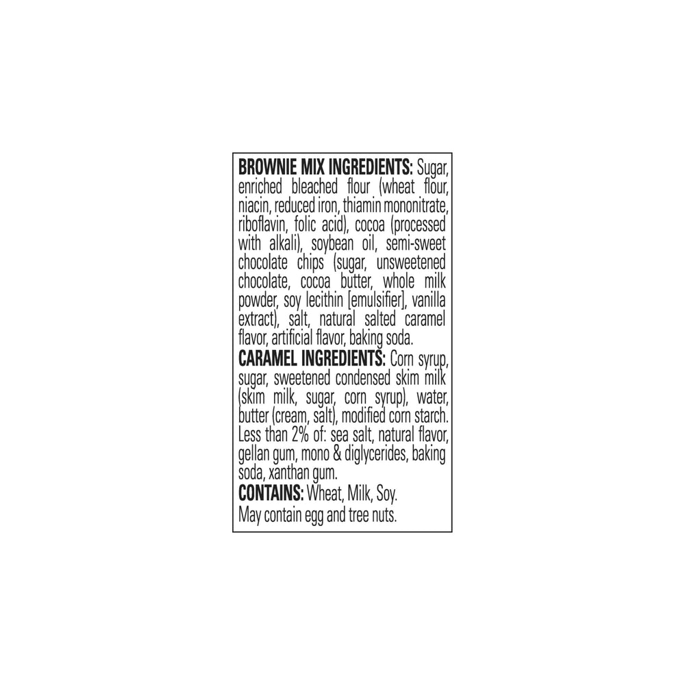 Ghirardelli Salted Caramel Premium Brownie Mix dry ingredients close-up for rich texture