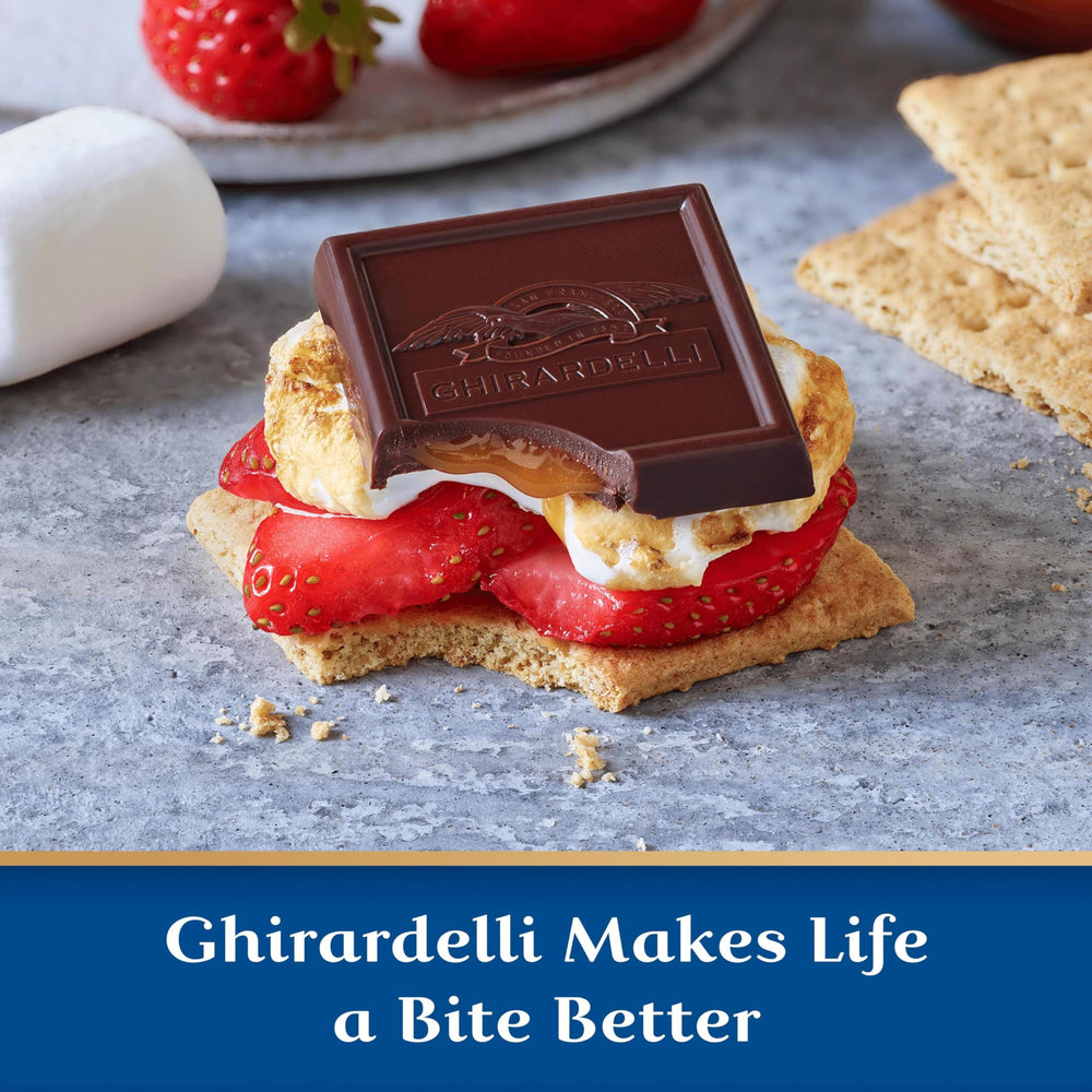 Ghirardelli Sea Salt Caramel Bar gift-pack image suggests gifting