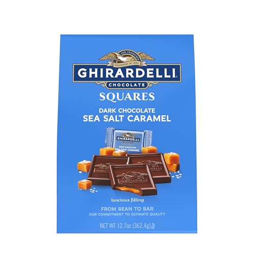 GHIRARDELLI sea-salt sparkle on chocolate surface highlighting balance