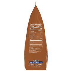 Ghirardelli semi-sweet chips on dough for quick breads and muffins
