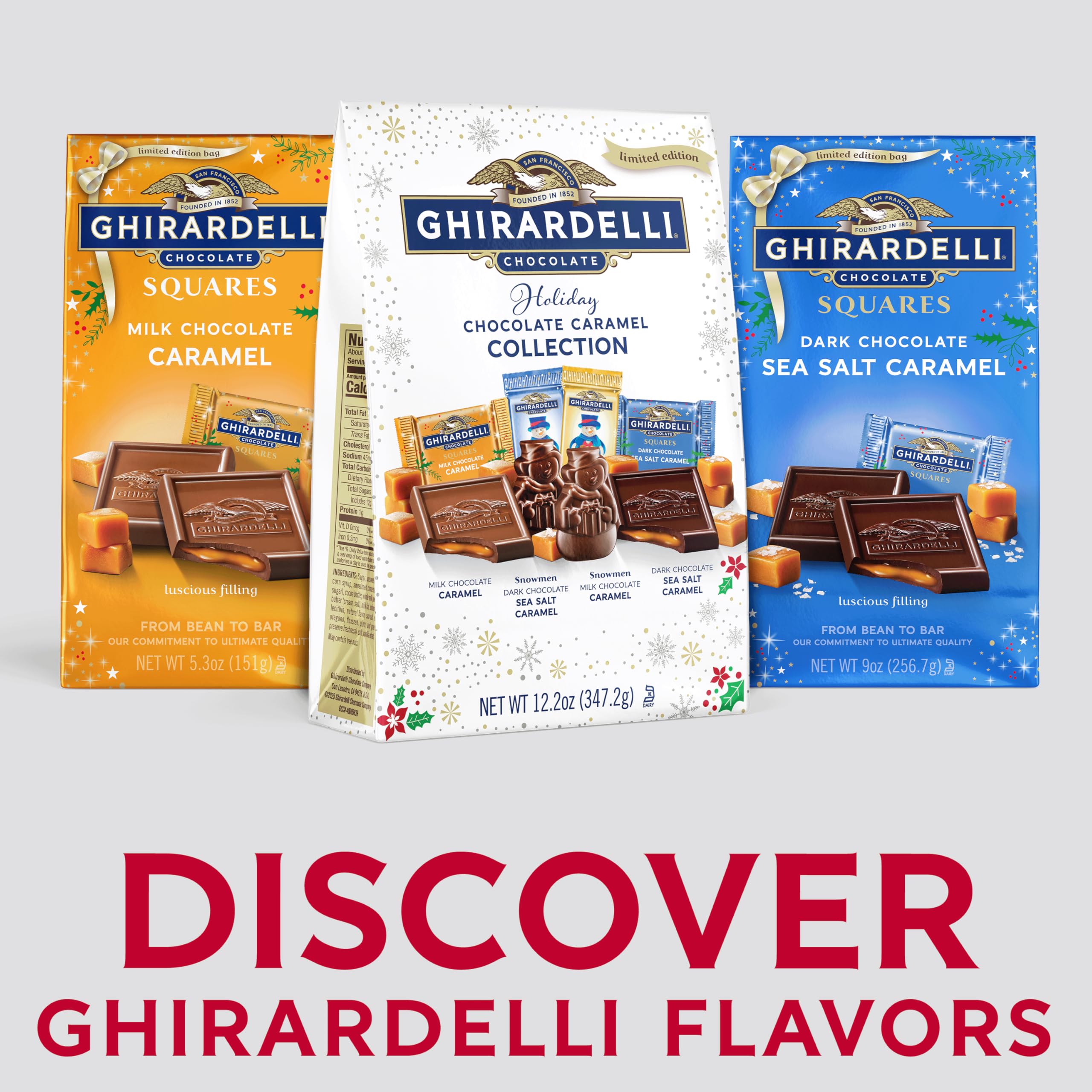 Ghirardelli snowmen chocolates, individually wrapped for easy sharing during celebrations