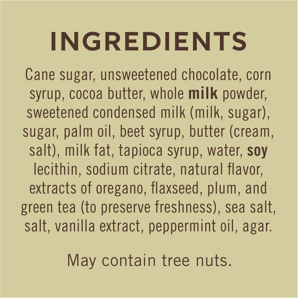 GHIRARDELLI dark mint square — refreshing mint notes and smooth finish.