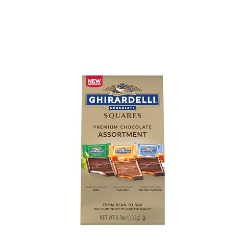Ghirardelli Individually Wrapped Squares emphasize freshness and easy sharing
