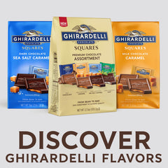 GHIRARDELLI milk caramel square — creamy center with caramel sweetness.