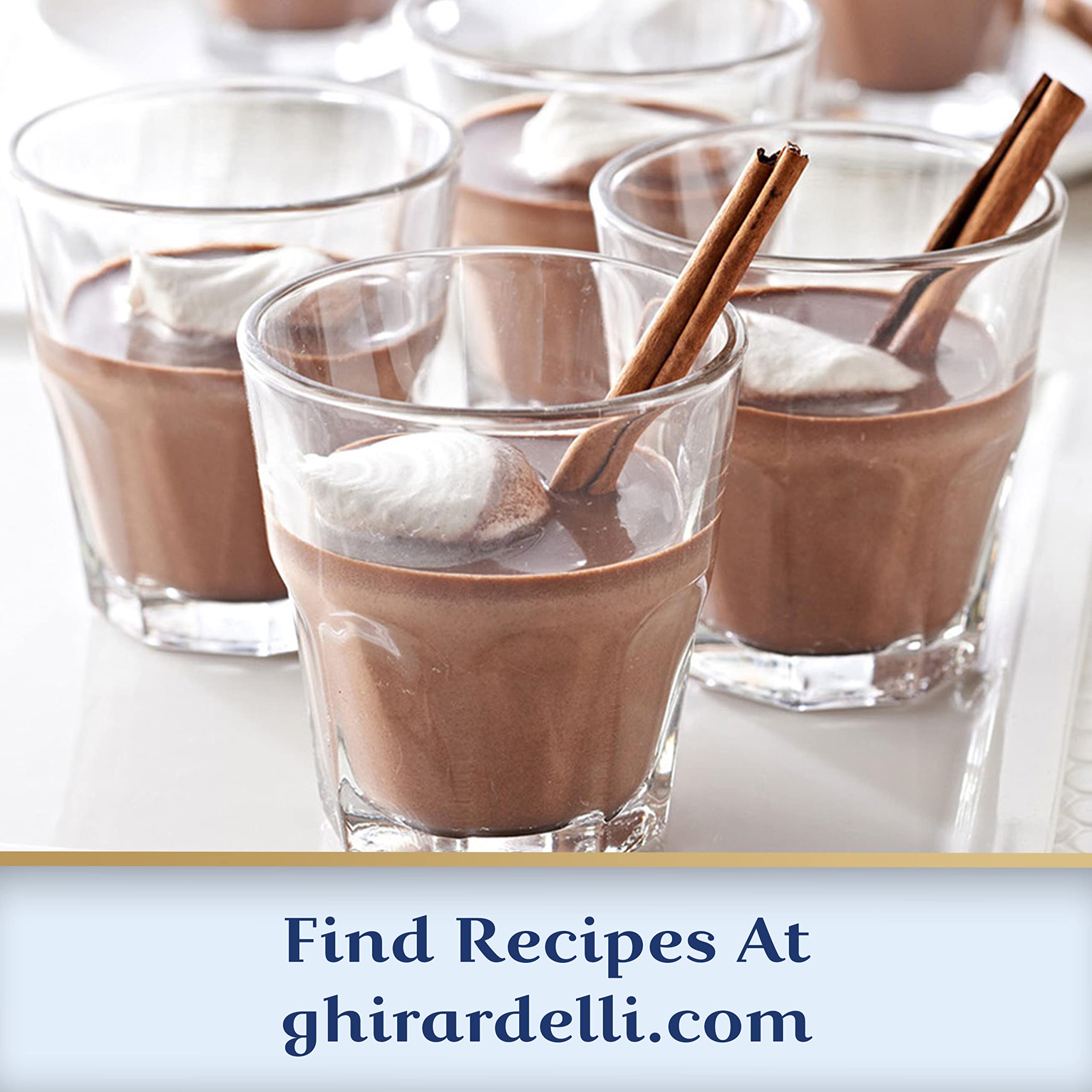 Ghirardelli velvety hot chocolate close-up showing creaminess