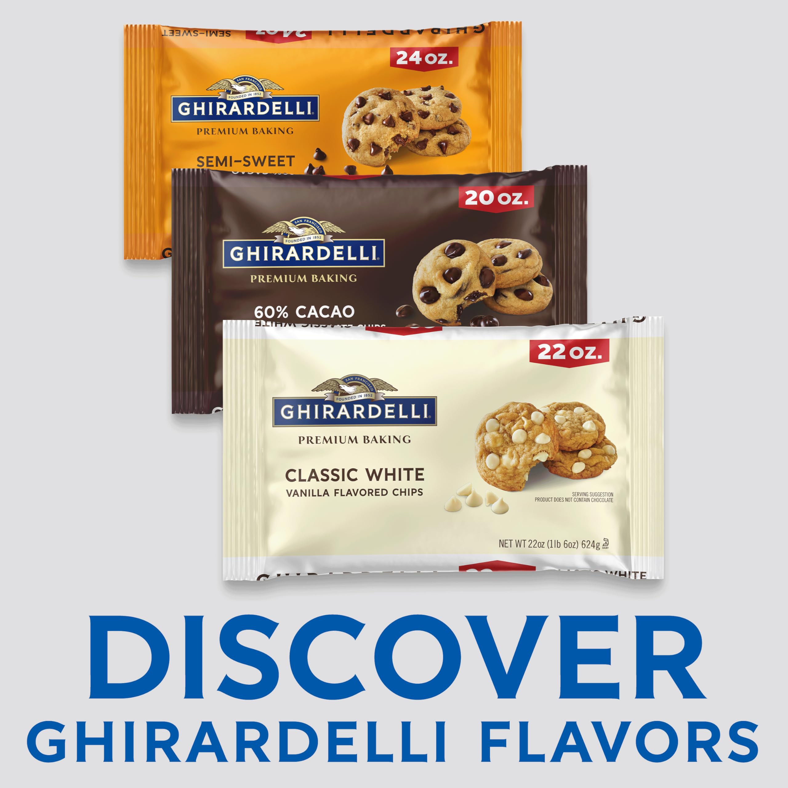 Ghirardelli White Vanilla chips in blondies batter
