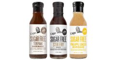G Hughes Teriyaki sugar-free sauce bottle pour for quick stir-fry flavor