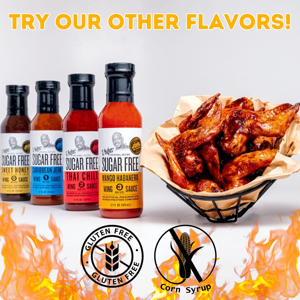 G Hughes grill session ready-to-use mango habanero sauce for wings