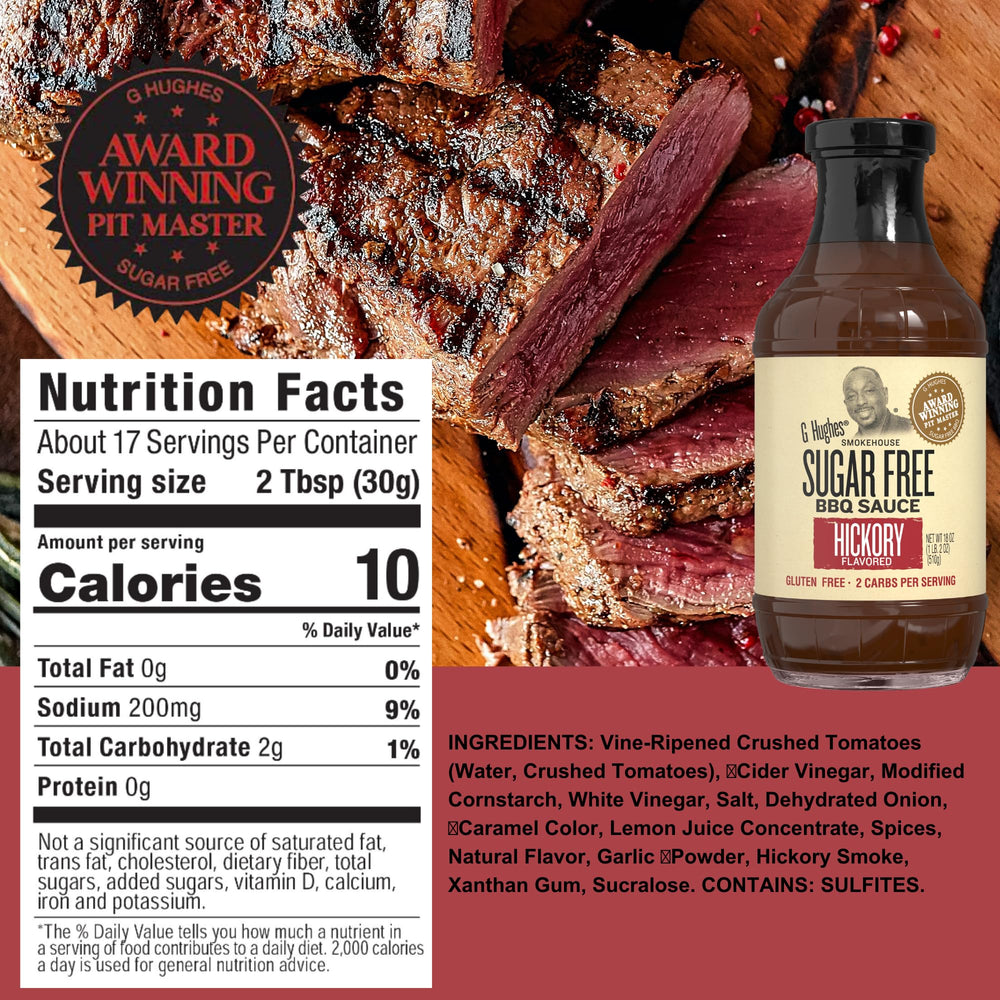 G Hughes Sugar Free BBQ Variety Pack featuring four gluten-free flavors.