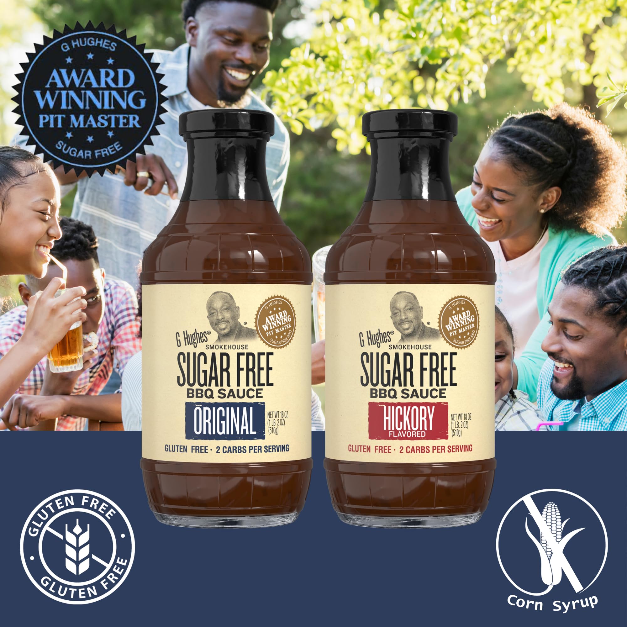 G Hughes Sugar Free BBQ sauce supports keto-friendly meals.