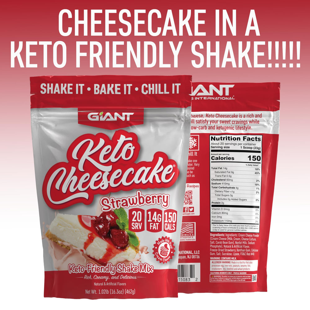 Closeup of Giant Sports Keto Cheesecake Shake being blended