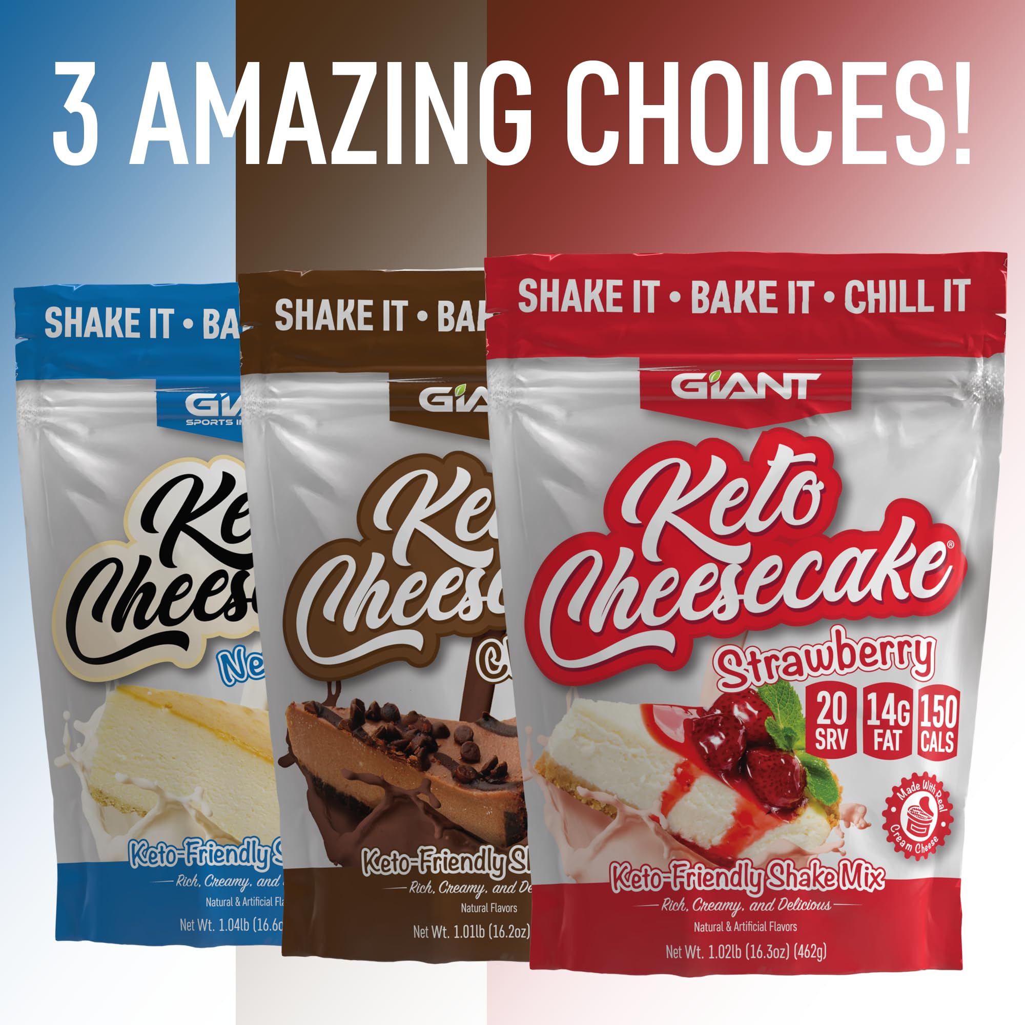 Measuring scoop with Giant Sports Keto Cheesecake Shake mix