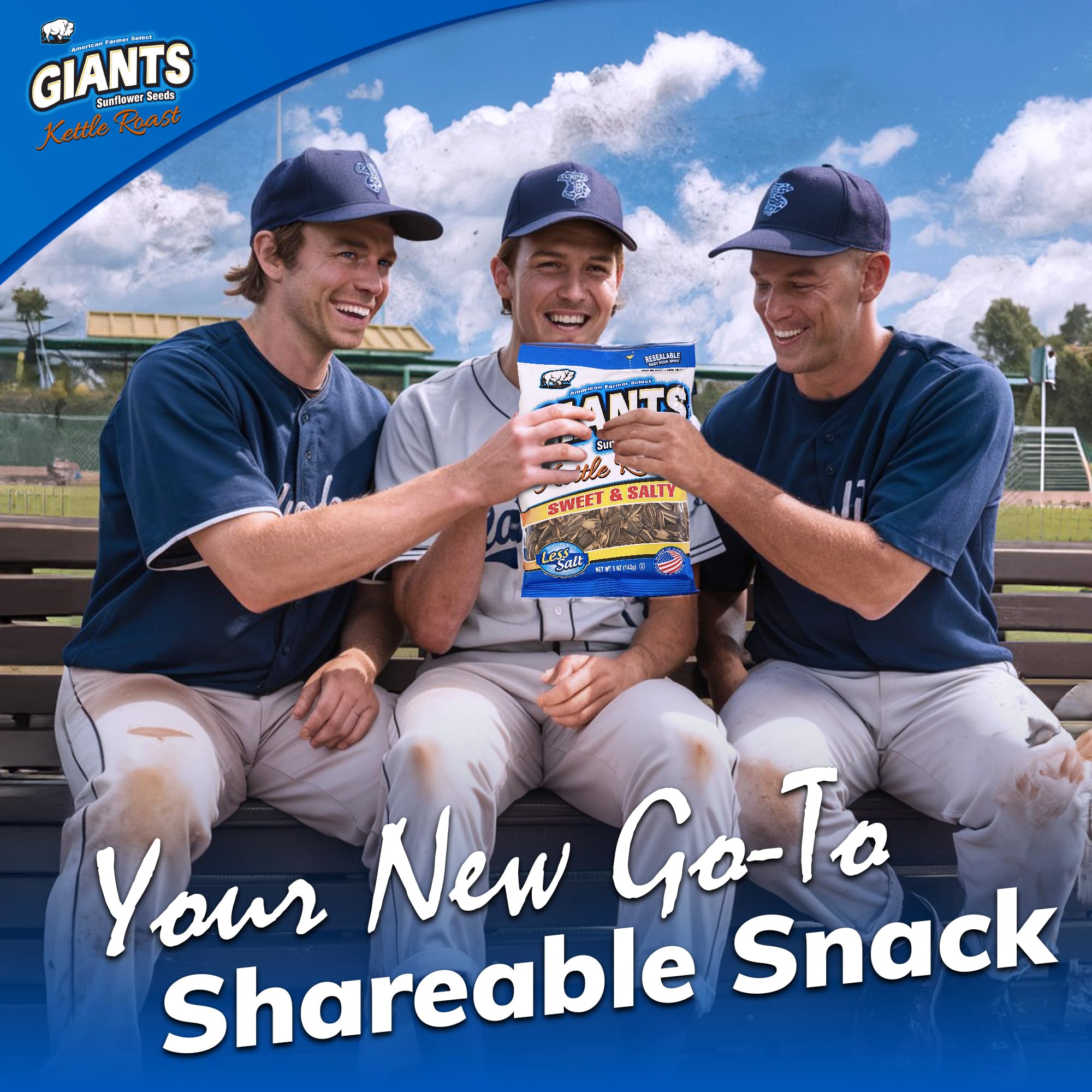 GIANTS 3-pack of 5 oz bags for pantry or lunchboxes