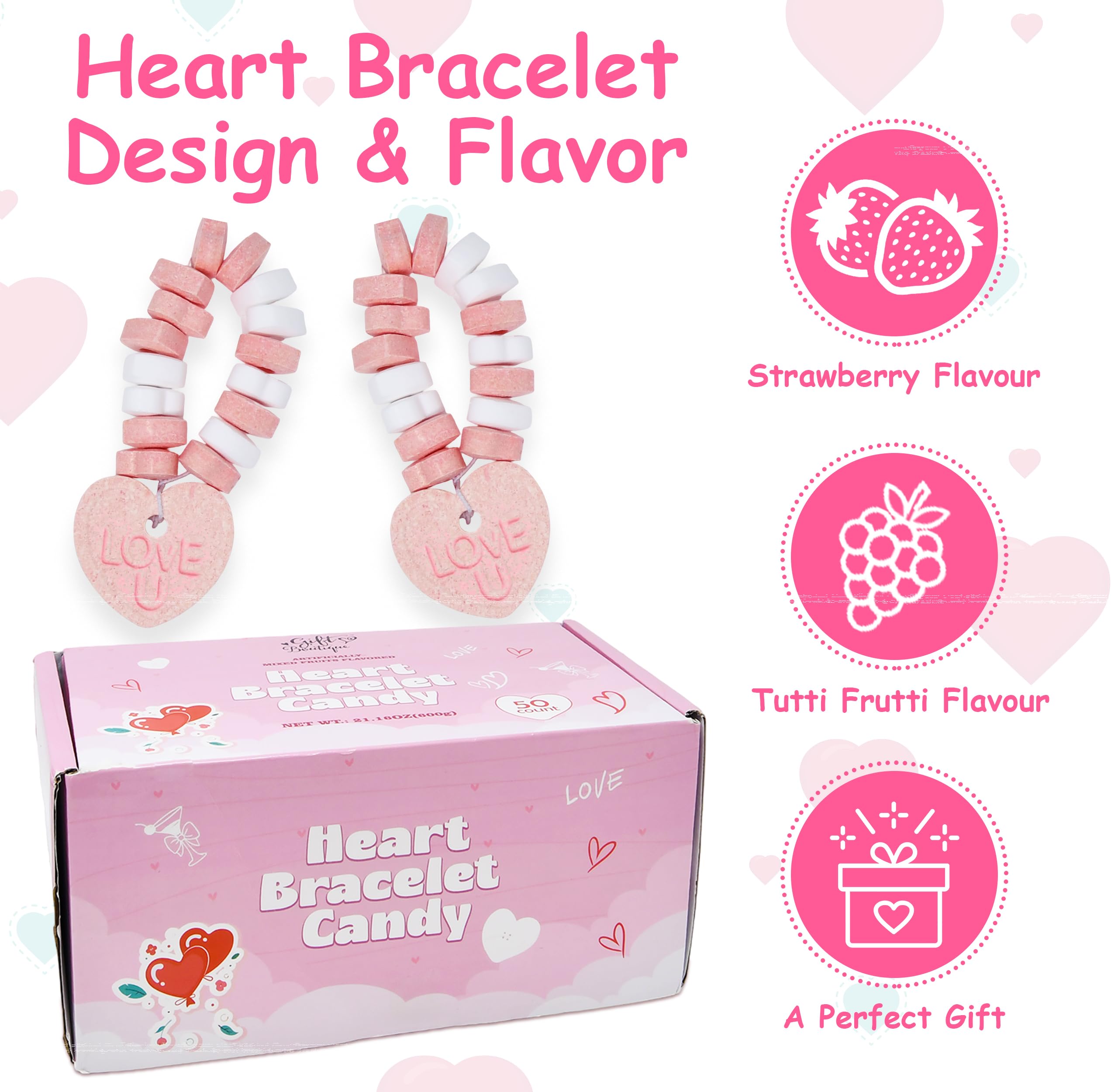 Gift Boutique 50-pack set, individually wrapped for easy sharing.