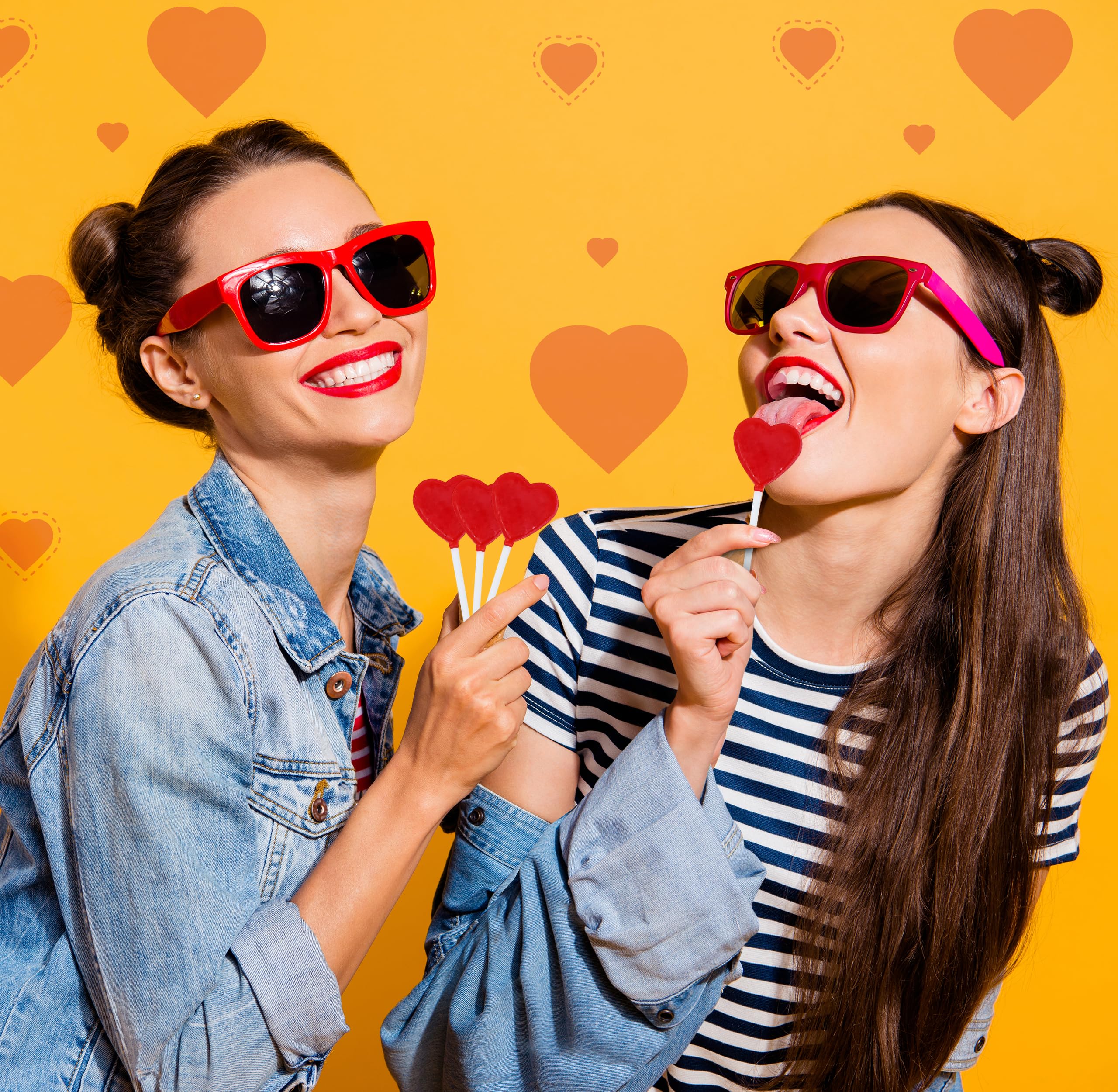 Gift Boutique charming heart-shaped lollipops for weddings and celebrations.