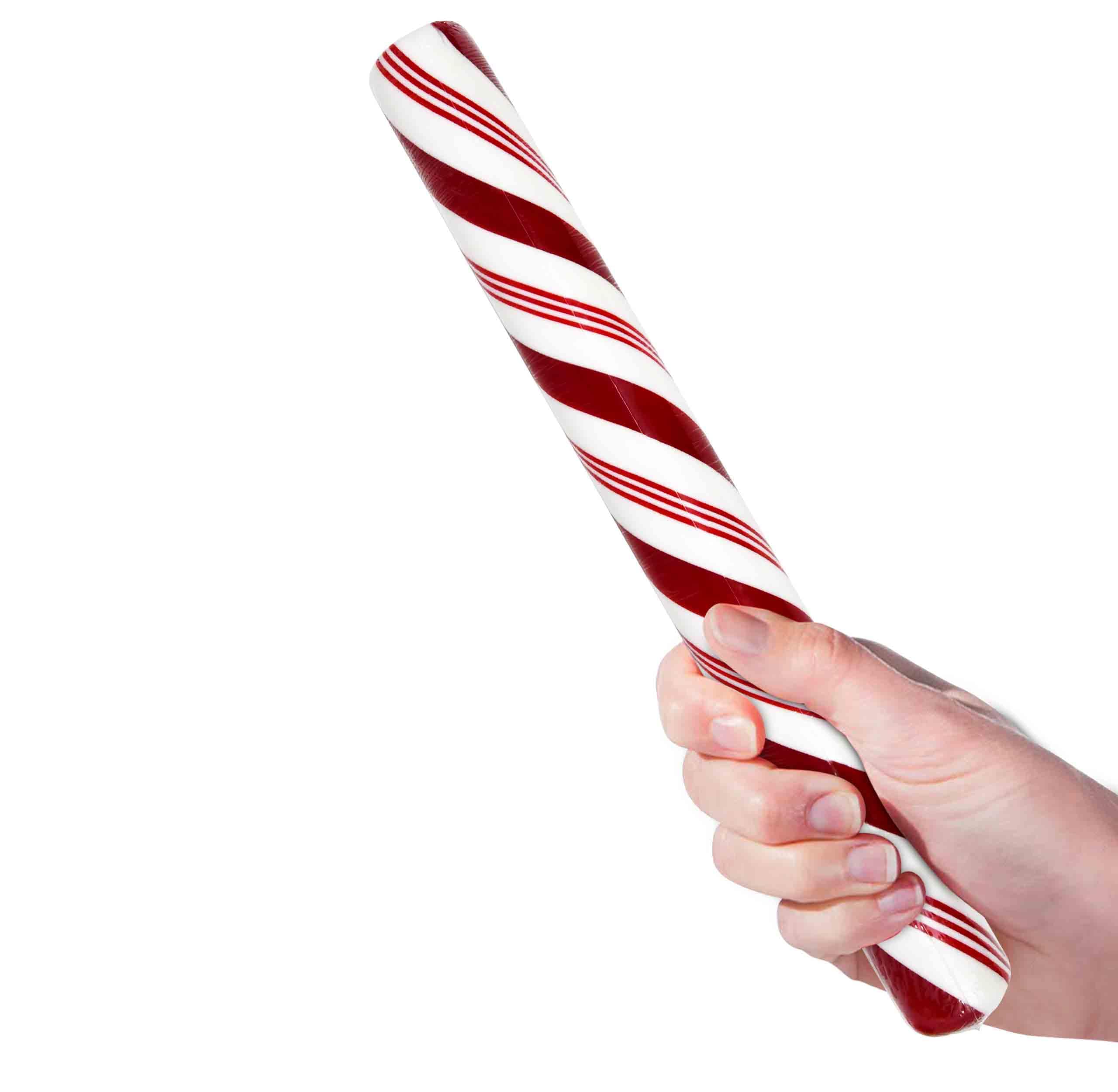 Gift Boutique giant candy cane stands 17.5 inches and works as a festive display prop.