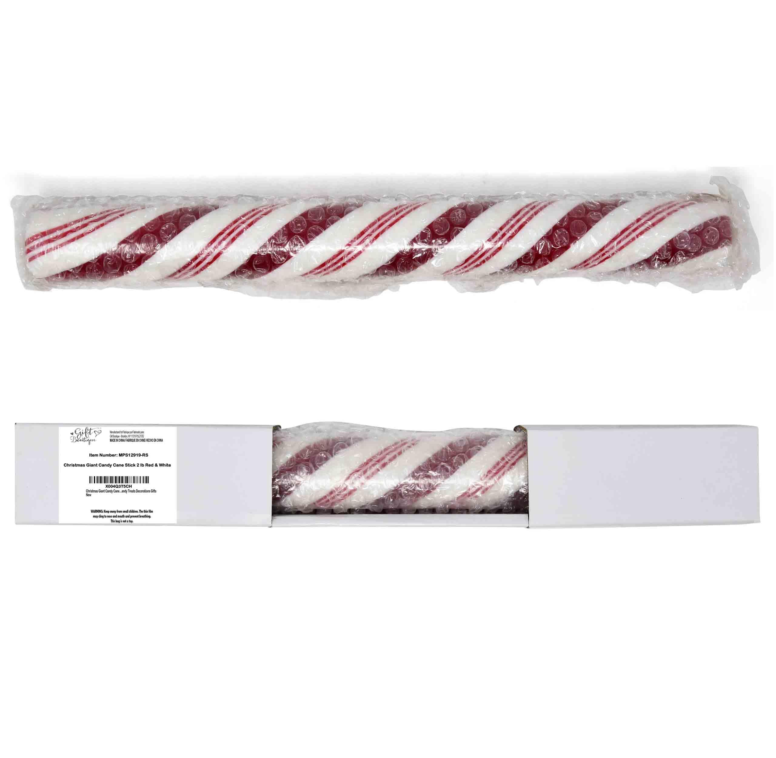 Gift Boutique giant candy cane enhances hospitality displays and events.