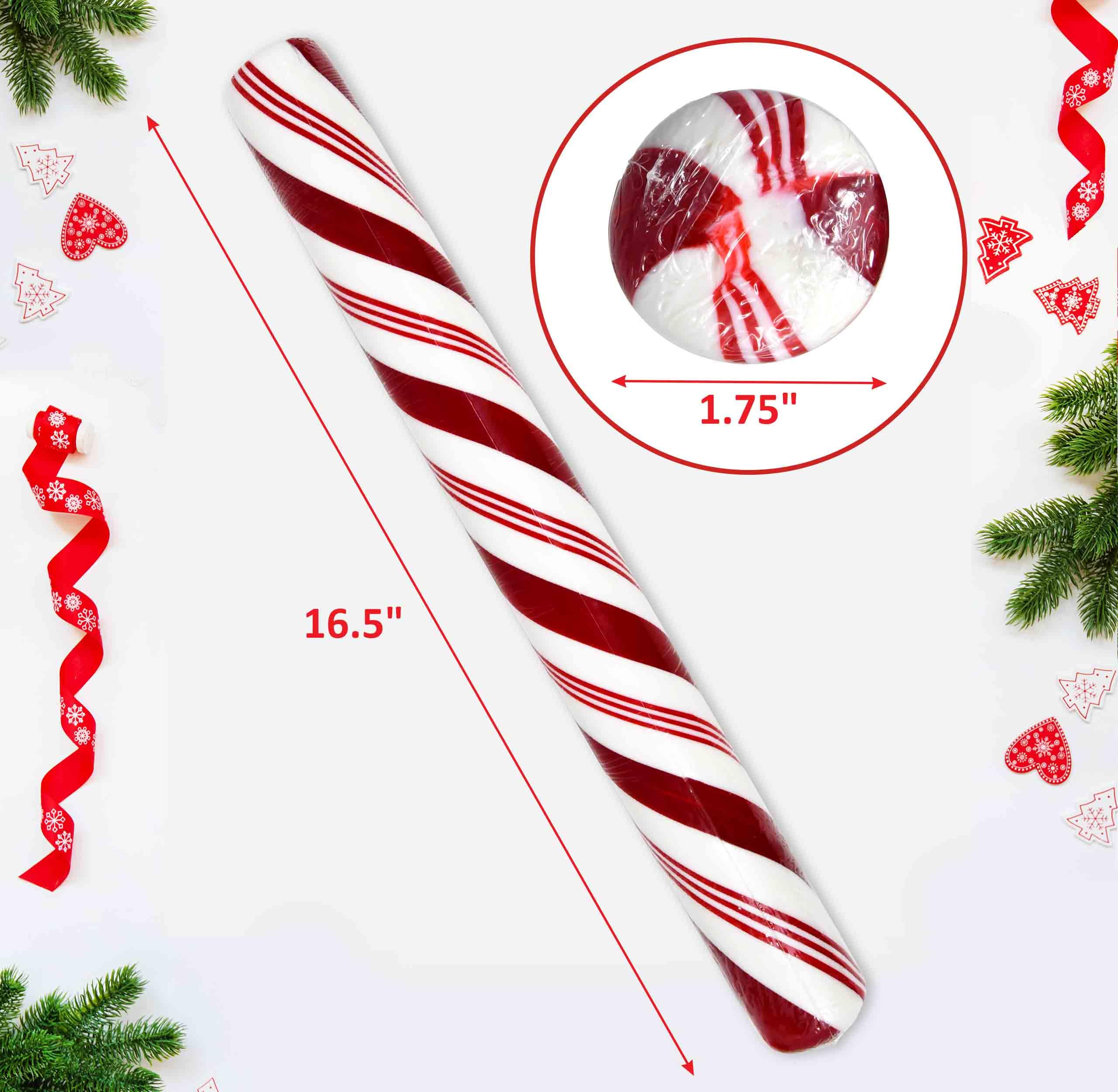 Gift Boutique giant candy cane features red and white stripes for standout decor.