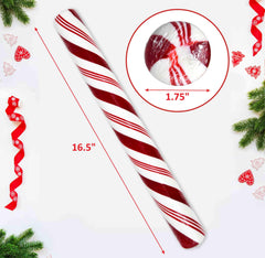 Gift Boutique giant candy cane features red and white stripes for standout decor.
