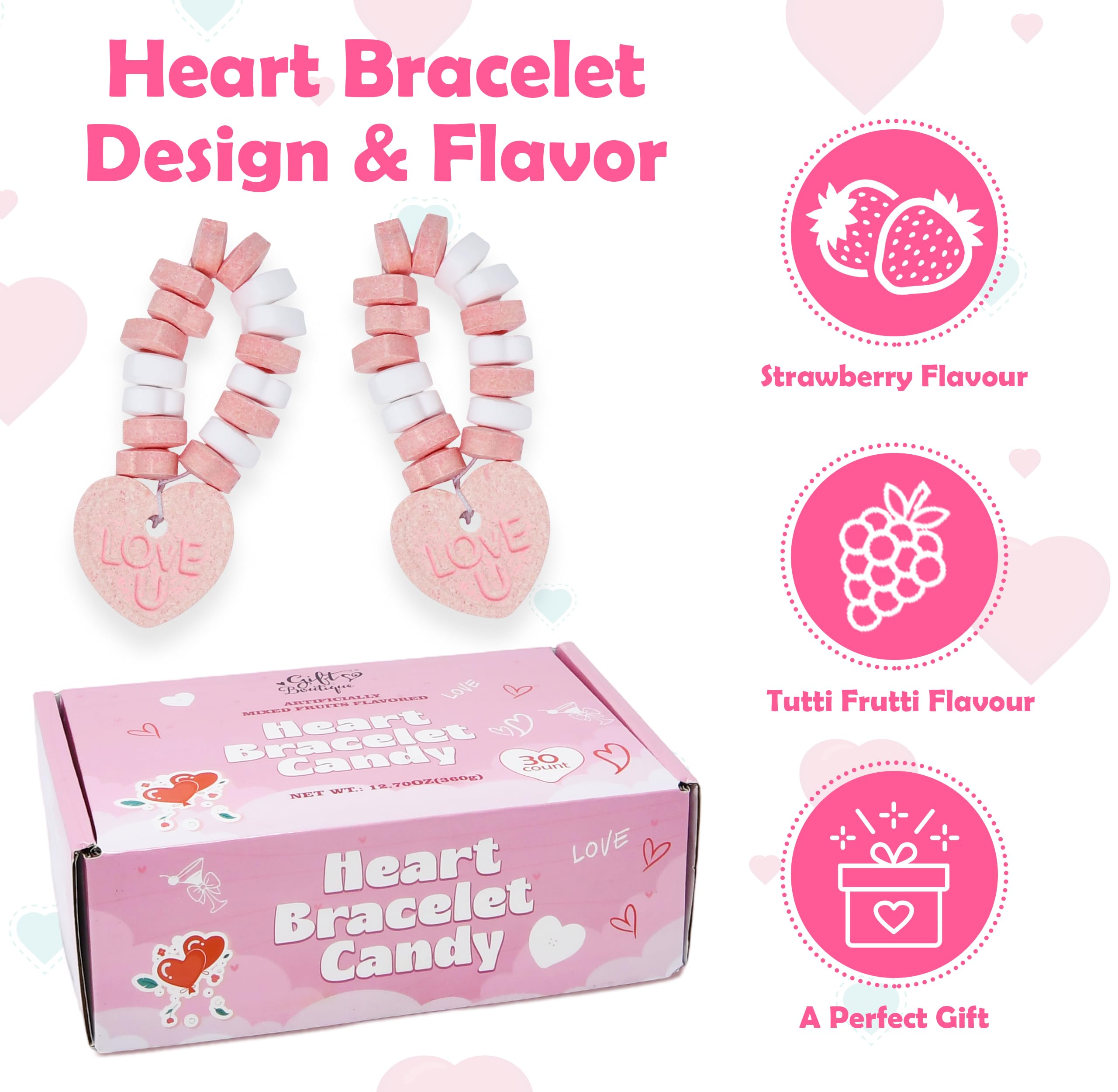 Gift Boutique individually wrapped candy bracelets fresh sanitary easy to share