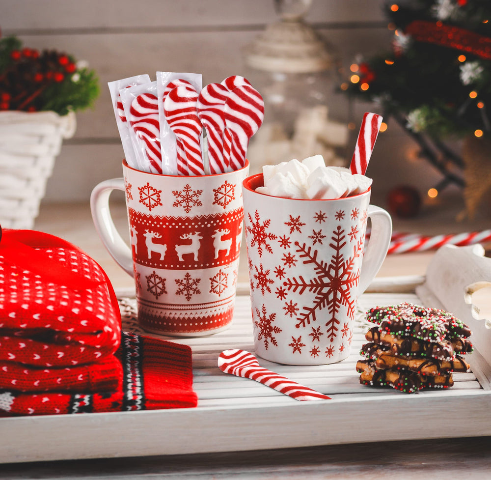 Gift Boutique 12-pack peppermint spoons, perfect stocking stuffers.