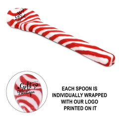 Gift Boutique peppermint spoons, individually wrapped for freshness and gifting.