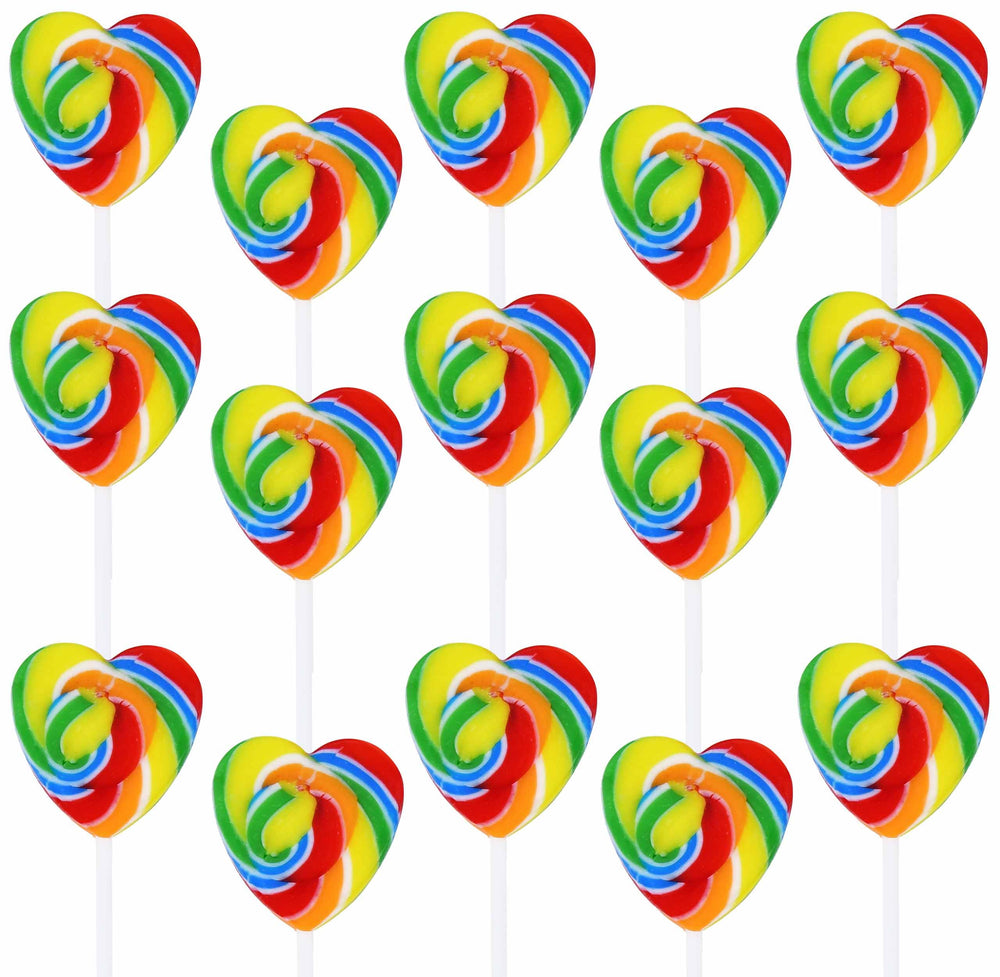 Gift Boutique Valentine swirl heart lollipops 40 pack in vibrant colors for gifting