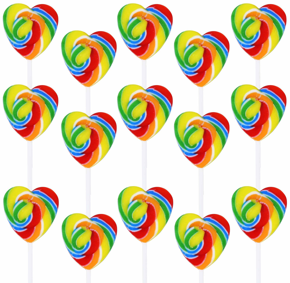 Gift Boutique Valentine swirl heart lollipops 40 pack in vibrant colors for gifting