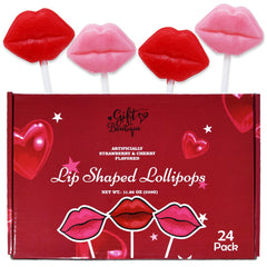 Gift Boutique lip lollipops in a display box for Valentine gifting and party flair.