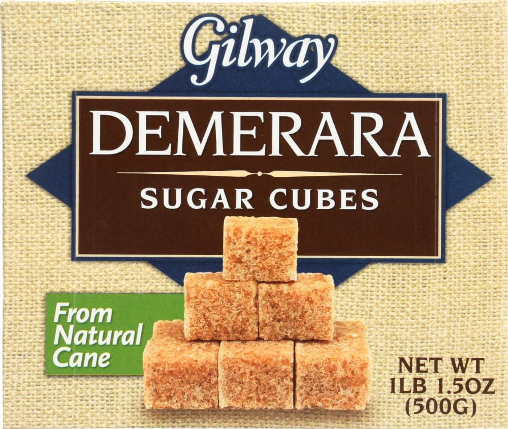 Gilway demerara cubes closeup rich flavor from natural sugar cane