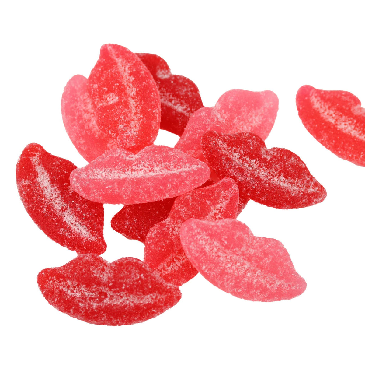Gimbal's Sour Pucker Lips candy in a bag for on-the-go snacking.