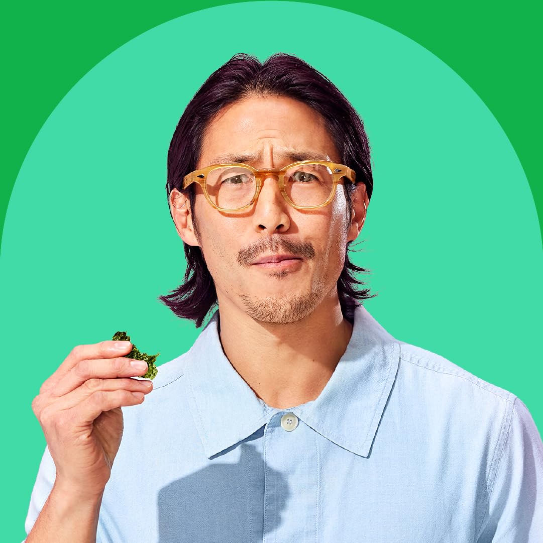 GimMe 20-count seaweed snacks display pack for family snacking.
