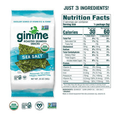 Gimme Seaweed crispy texture close-up, highlighting the light, crunchy bite.