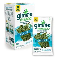 GimMe Sea Salt Pack – crispy seaweed snack for quick, tasty lunchbox moments.