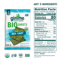 gimme seaweed keto vegan gluten-free label for dietary needs