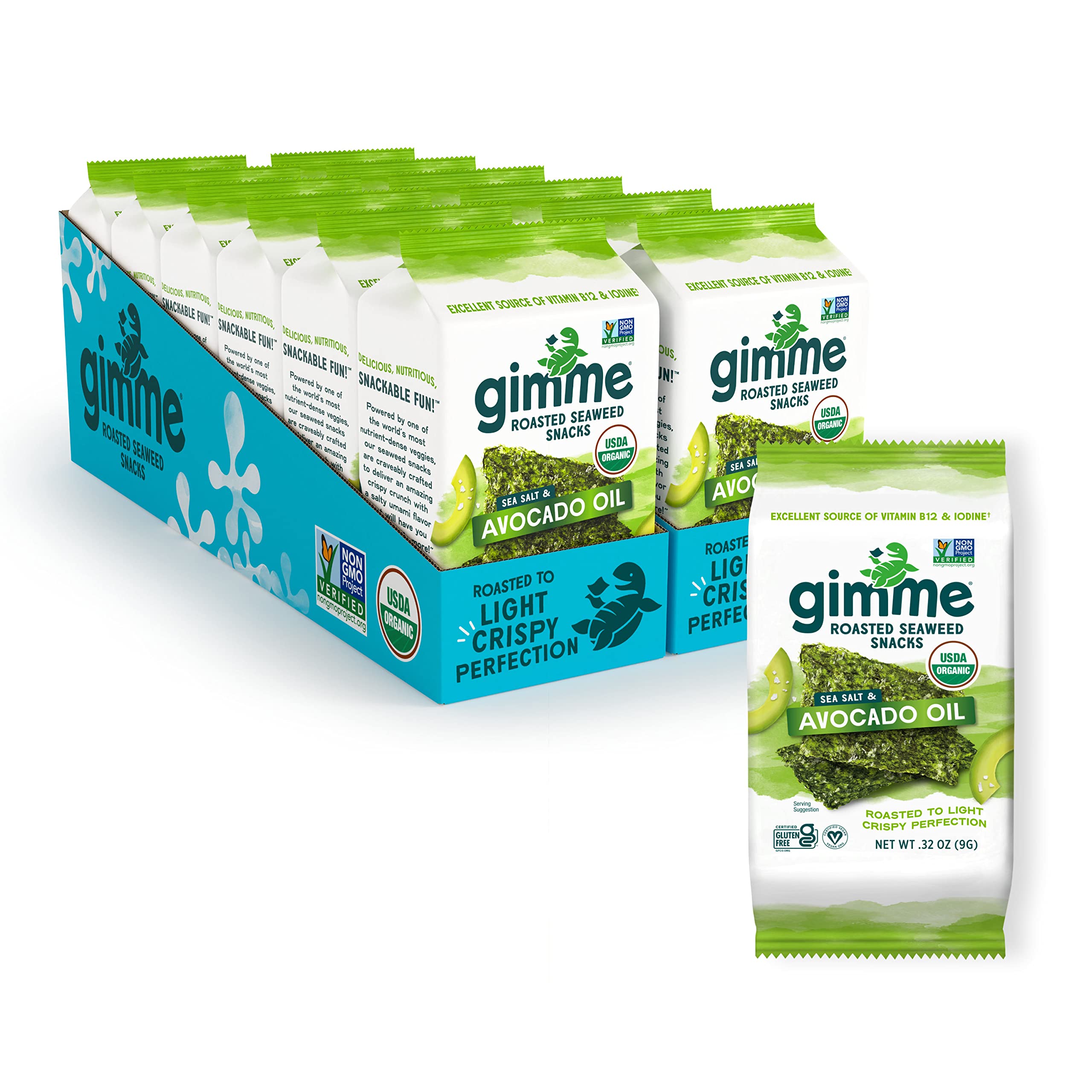 GimMe Sea Salt Avocado Oil pack, convenient keto snack