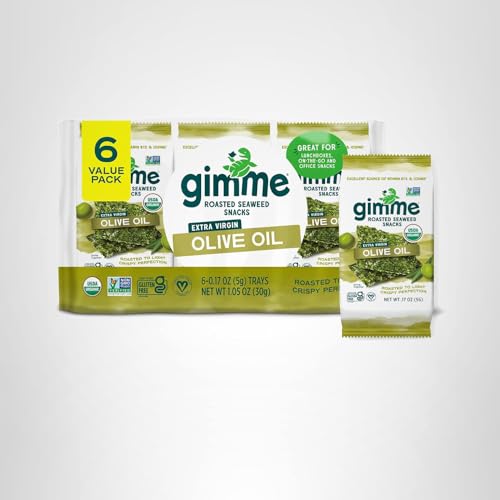 GimMe six-pack of organic seaweed for easy sharing