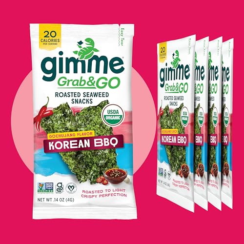 GimMe sustainably harvested seaweed promotes eco-friendly sourcing and responsible snacking.