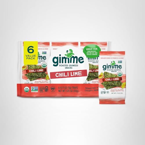 gimMe vegan gluten-free seaweed snack suitable for plant-based diets