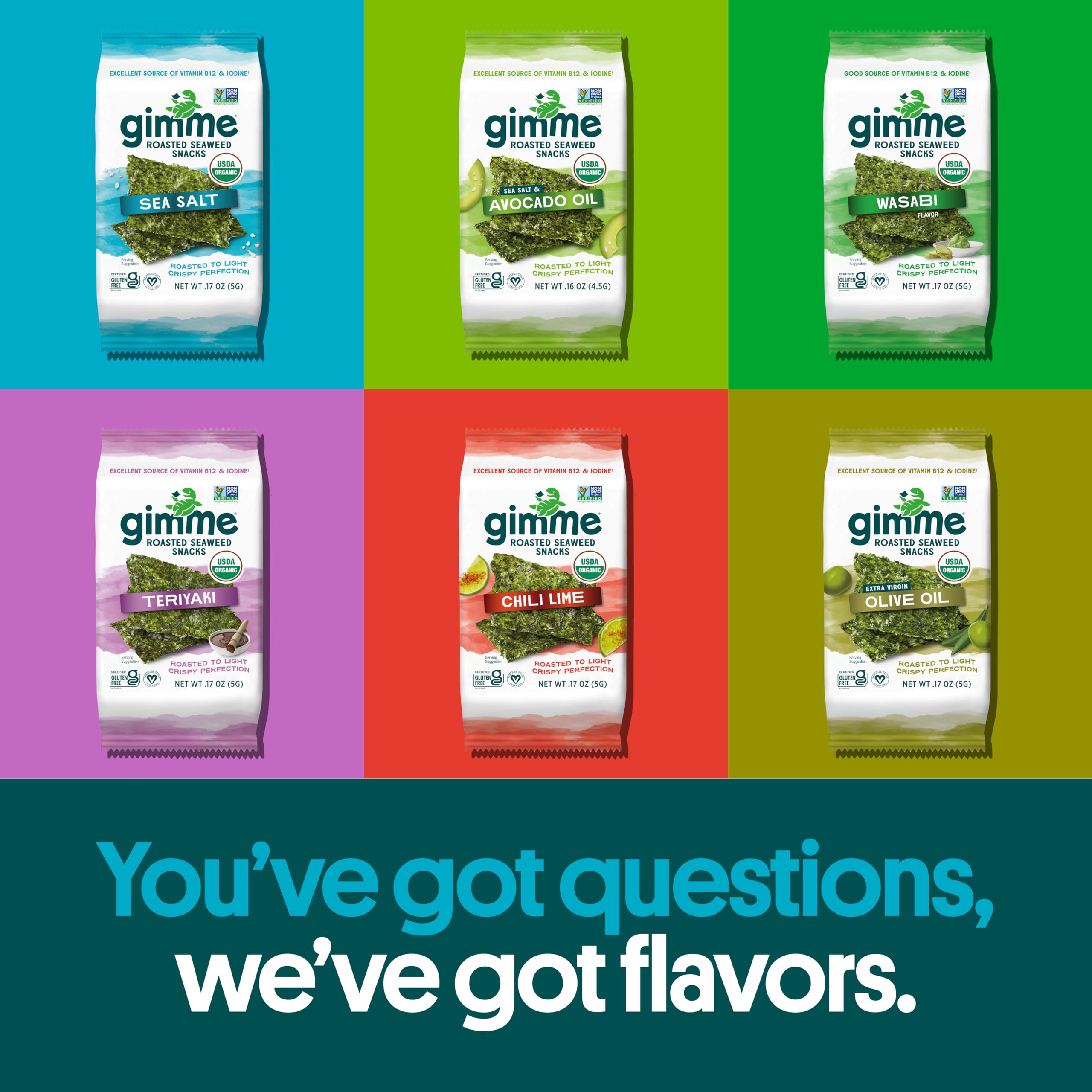 GimMe wasabi flavor pack delivers subtle heat and aroma.