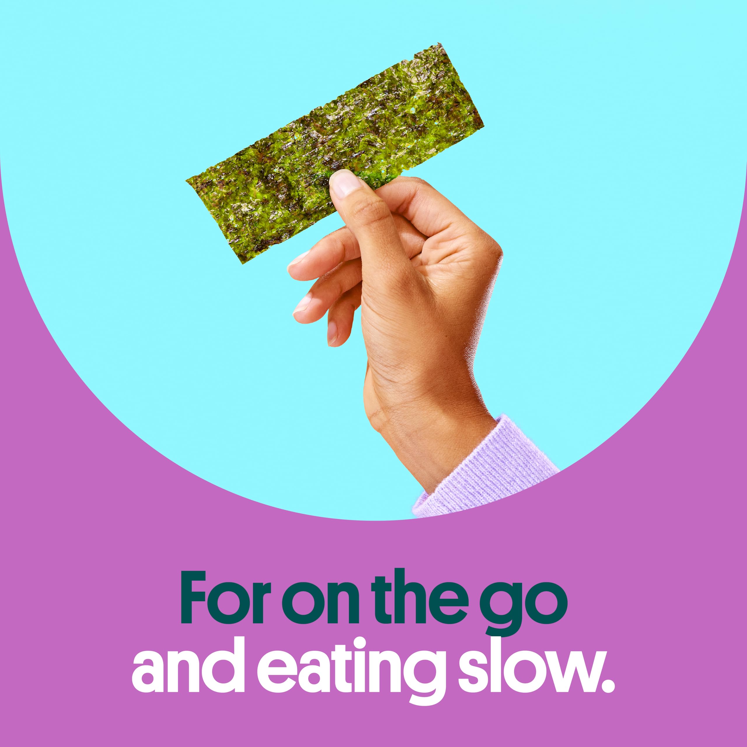 GimMe teriyaki flavor seaweed snack, versatile for kids and adults.
