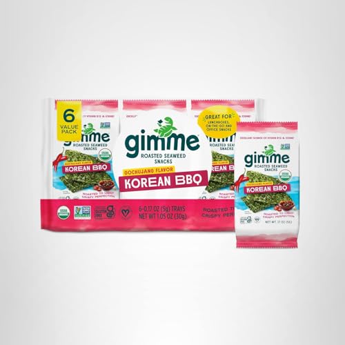 Six-pack GimMe Seaweed box ready for pantry or travel