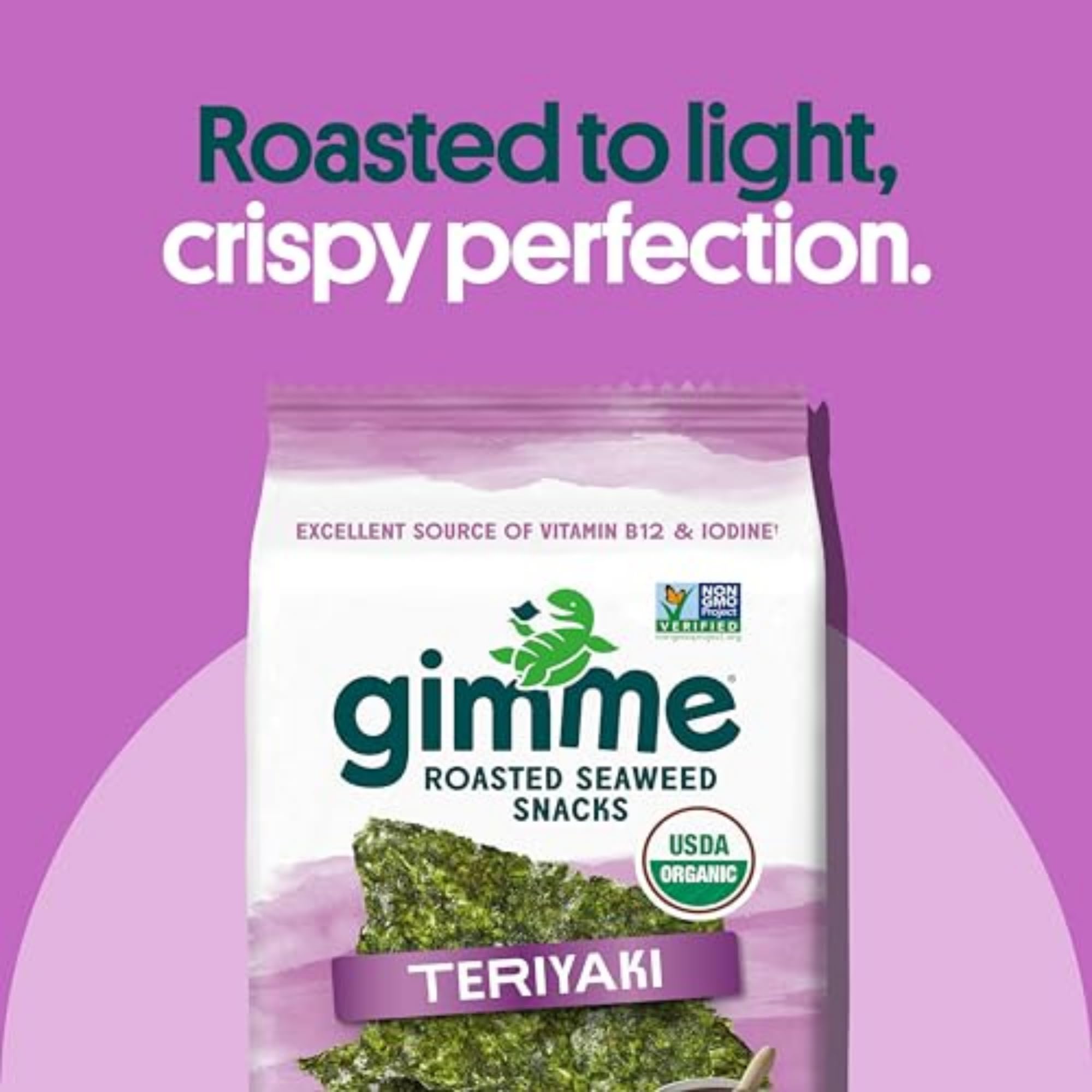 GimMe Seaweed Teriyaki snack pack – keto-friendly and vegan-friendly