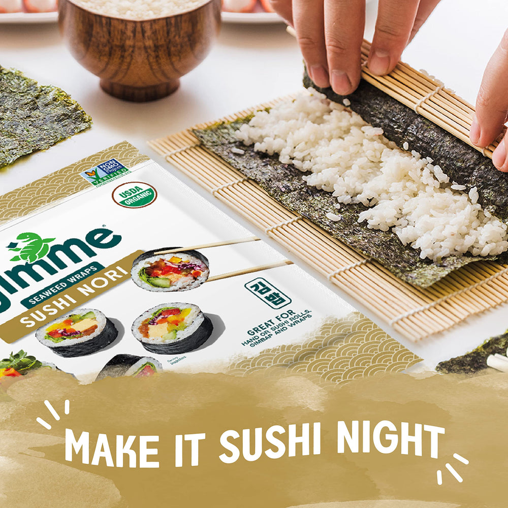 GimMe Seaweed Nori sustainably harvested from South Korea for premium seaweed