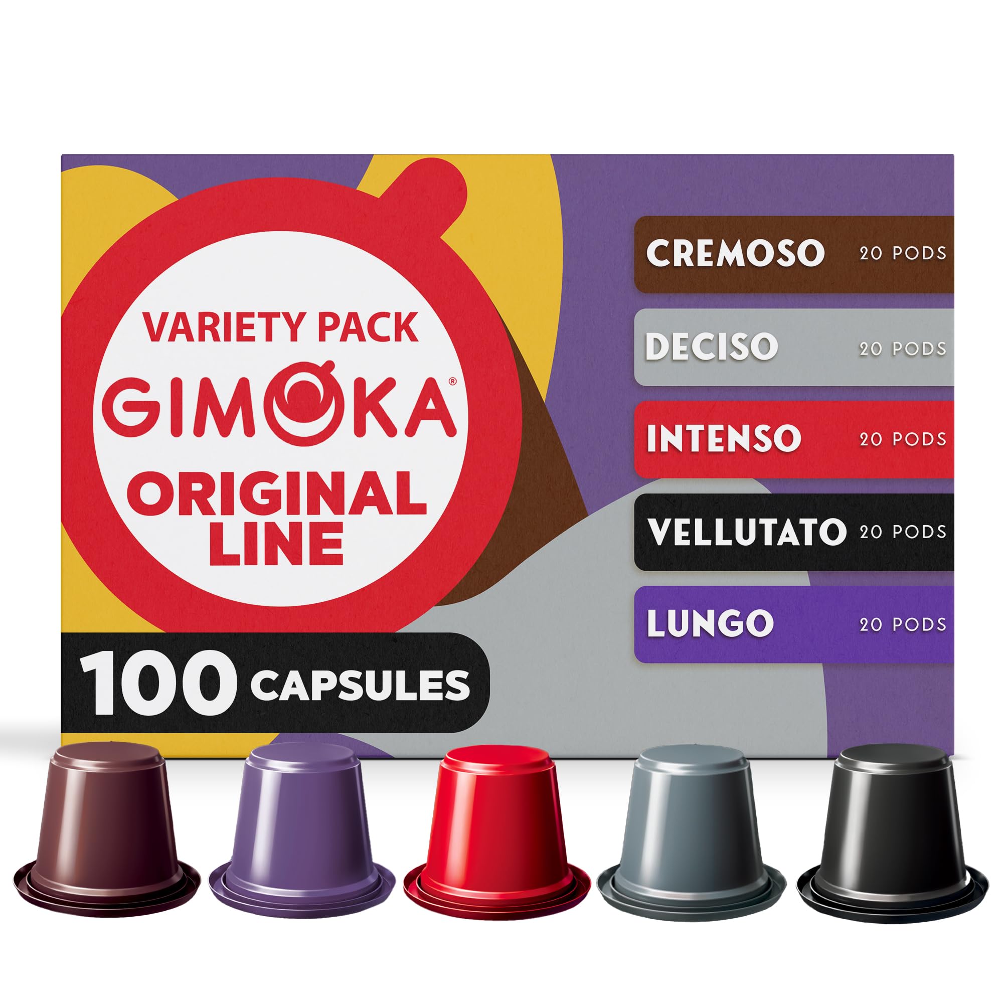 Gimoka Vellutato pod showcasing silky mouthfeel and refined aroma