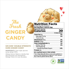 The Ginger People GIN GINS individually wrapped candies ideal for travel and on-the-go