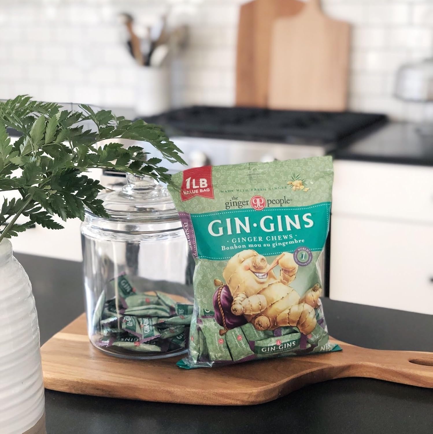 Gin Gins individually wrapped candies ideal for travel.