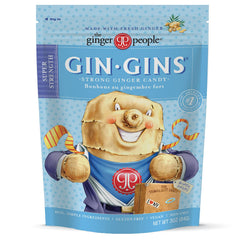 Gin Gins Super Strength ginger chews in a 3oz bag for on-the-go zing.